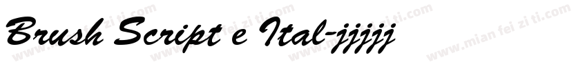 Brush Script e Ital字体转换
